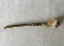 Unusual ~15cm Long Heeled Shoe Design Antique (Possibly Repaired) Clay Pipe #55