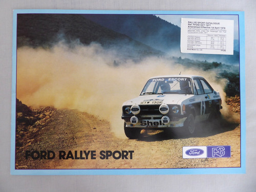 Ford rallye sport brochure - ford,