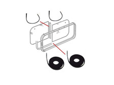LRC2509 Rear Sliding Side Window Felt Seal kit For Land Rover Defender