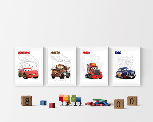 Disney pixar cars drawing set - pixar,