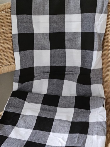 Vintage black white gingham - vintage,