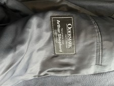 Odermark Blue Grey Mens Crepe Designer Jacket