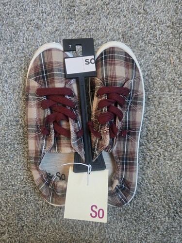 Nwt red tan - red/tan, plaid
