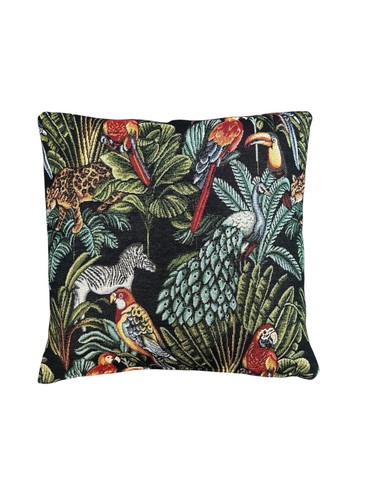Rainforest black tapestry - black,
