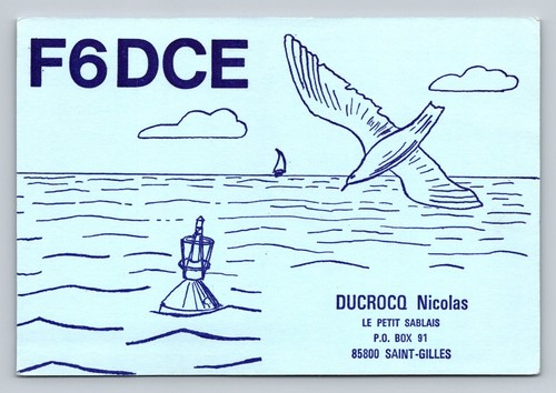 Ham radio qsl - qsl, france