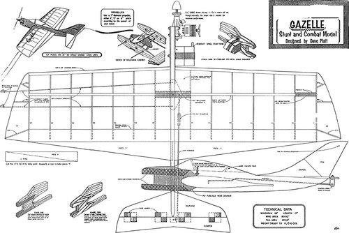 Gazelle control line - , stunt