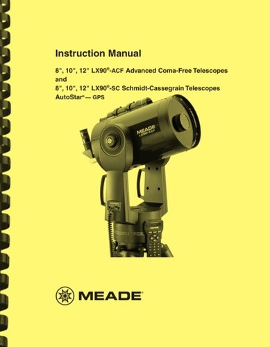 Meade acf telescope owner s - sc,