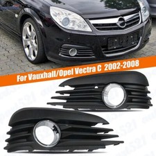 New Front Bumper Fog Light Grill Grille PAIR For Vauxhall Opel Vectra C 02-08 UK