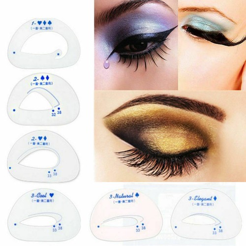 6pc eyeshadow stencil eyebrow - 6pc,