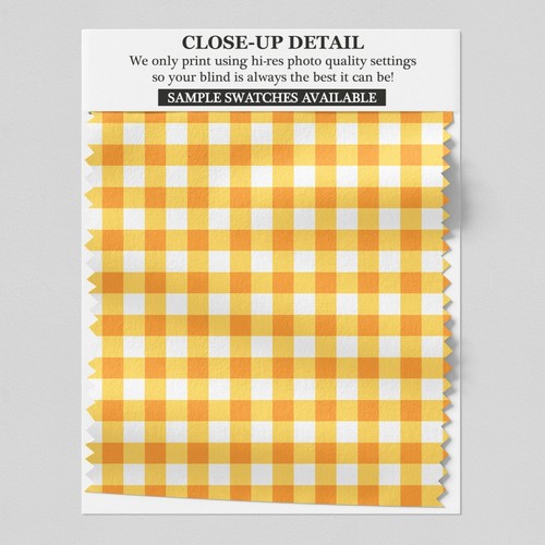 Gingham checked orange - gingham,