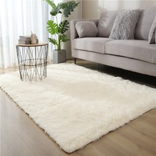 120X160cm SHAGGY RUGS Anti Slip Soft Fluffy Rug Living Room Bedroom Thick Carpet