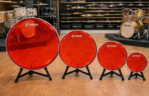 Drum heads red - 4, hydraulic