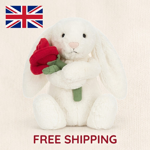 Cute white bunny plush toy - bunny,