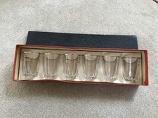  Boxed Set of 6 French Vintage Shot/Sherry/Liqueur Glasses