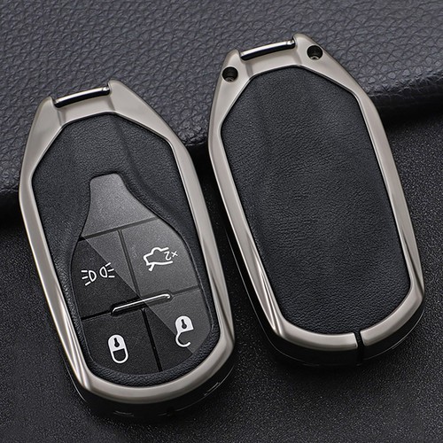 Leather car key fob case - fob,