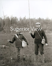 Old Time Fishing Bamboo Rod Antique Fishing Rod Reels Creels Pipe Smoking GREAT