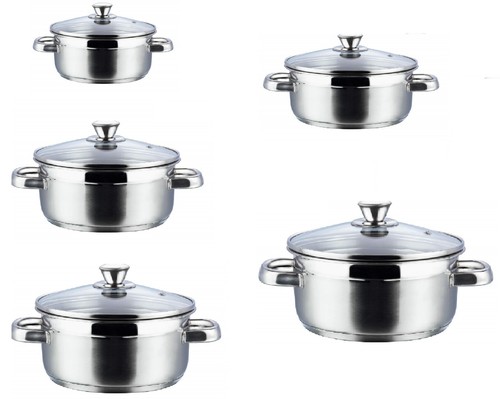 Stainless steel casserole with - stainless,