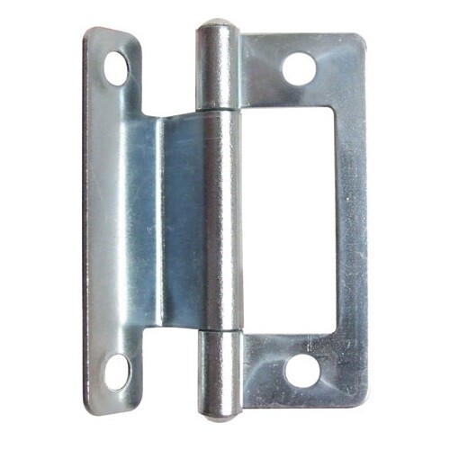 Cranked flush hinge - cranked, cupboard