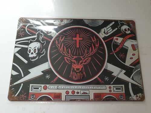 Jagermeister skull metal sign - metal,