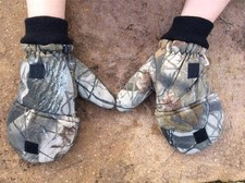 Real tree convertible mittens - tree,