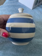Vintage Sadler Kleen Kitchen Ware Blue And White Jam /preserve Pot