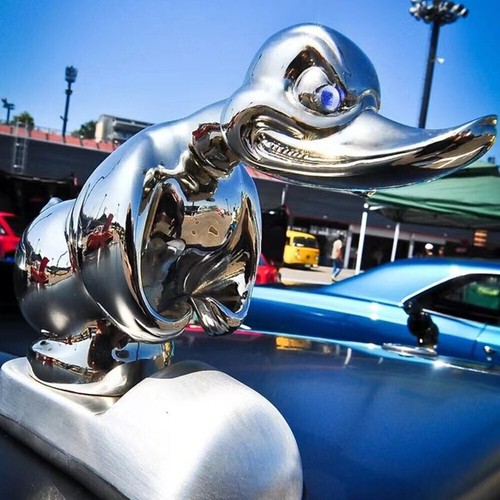 Angry duck hood ornament - angry,
