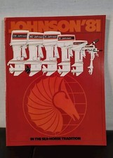 Johnson 1981 Sea Horse Outboard Vintage Dealer Brochure 