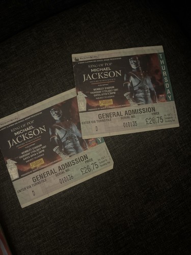 Michael jackson ticket stubs - michael,