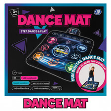 Dance Mat for Kids | LED Light Up Musical Play Pad | Fun Dancing Game Gift 3+