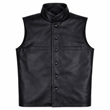 Men's Black Goat, Cow Leather