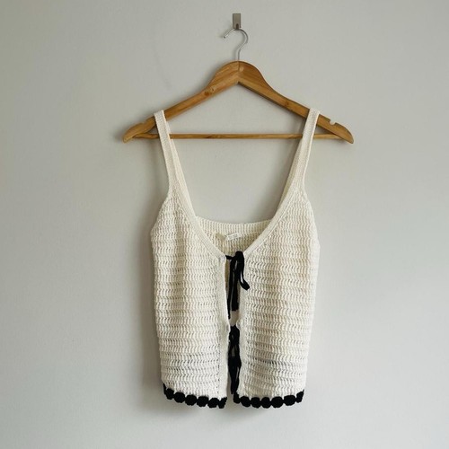 Zara cream crochet lace - lace, up