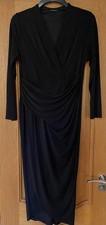 Roman Black Midi Dress Size 14