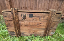 Vintage Wooden Army Crate –