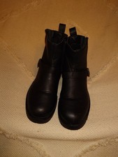 Boots Womens Black Leather
