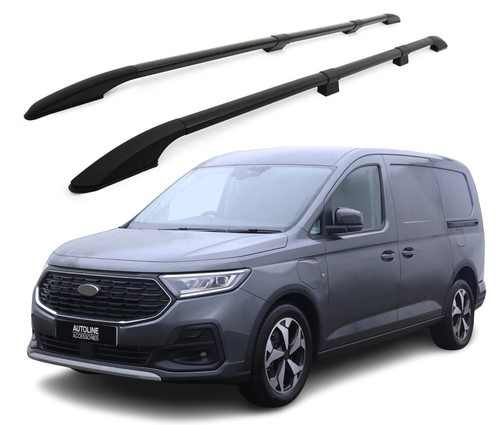 Black aluminium roof bars - black,