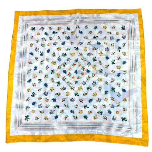 Vintage scarf orange fruit - orange,