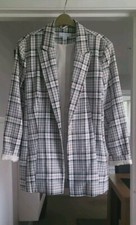 BNWOT Blue/Cream Check