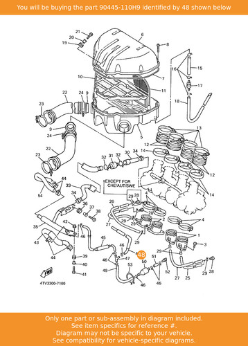 Yamaha hose - hose, (l390)