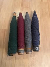 LOT (3) YARN SPINDLES Wooden