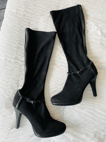 Bnwt faux suede pull knee - faux,