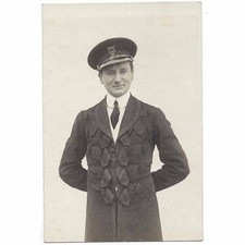 BANDMASTER 1920s RP Postcard by Dudkin of Brighton, Unused