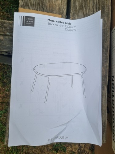 John lewis oval - oval, metal