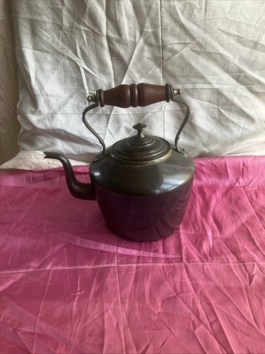 Midcentury copper kettle
