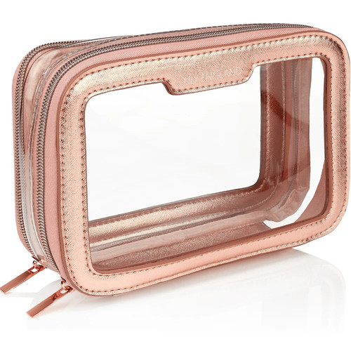 Clear travel makeup - makeup, rose