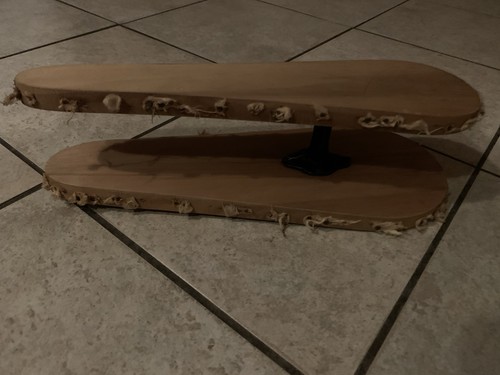 Antique wooden sleeve ironing - antique,