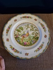 Set of 2 Royal Albert Chelsea Bird Dinner Plates Very Good Condition