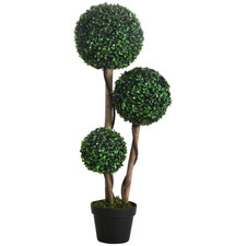 HOMCOM 90cm Artificial Boxwood