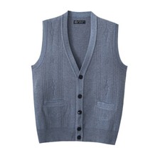 Men Knittd Gilet Sleeveless
