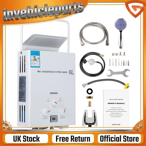 Tankless gas water heater - water,
