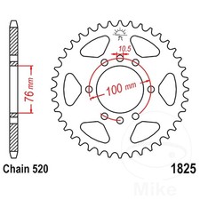 JT Rear Sprocket 46 Tooth 520